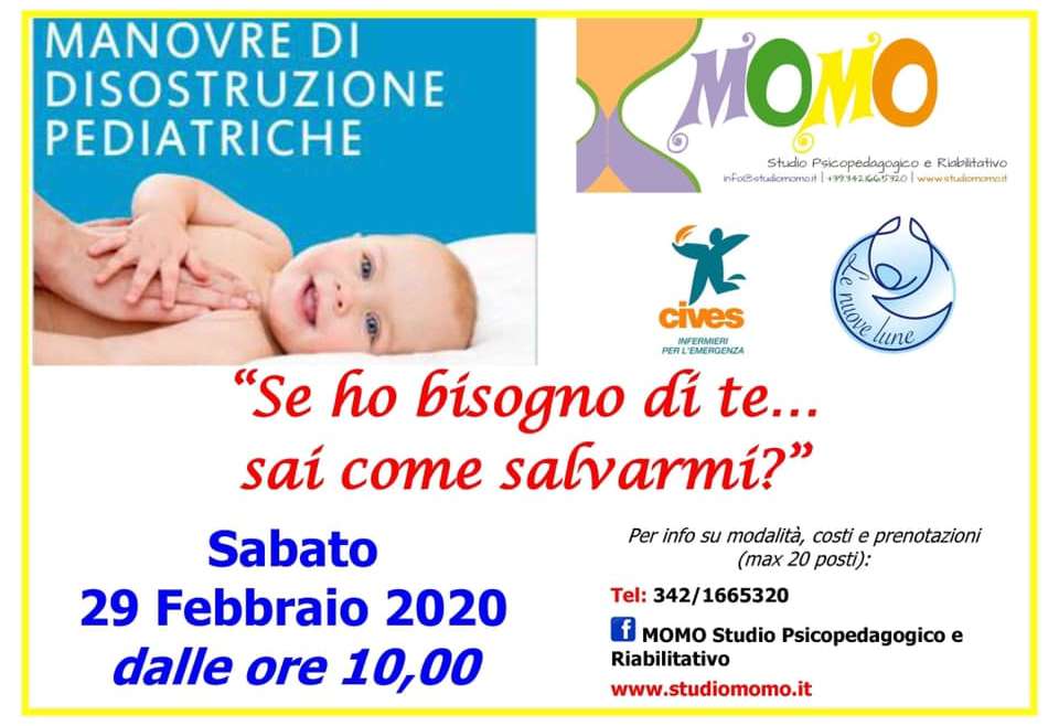 Corso Manovre di Disostruzione in età pediatrica